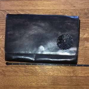 Attanasio made in Italy flower bling clutch